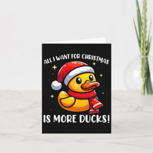 Cartão Tudo Que Eu Quero Para O Natal É Mais Patos - Rubb