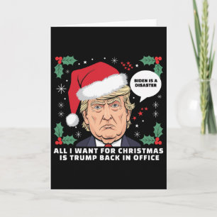 Cartão Tudo Que Eu Quero Para O Natal É Trump Ck No Cargo