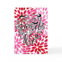 Tudo que você precisa é Dia de os namorados de amo