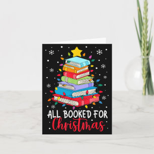 Cartão Tudo reservado para o livro de Natal Luz da árvore