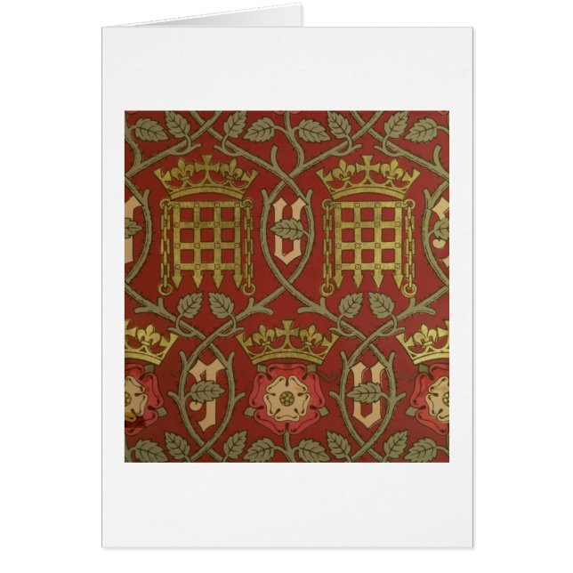 Cartão "Tudor aumentou", papel de parede da reprodução (Frente)