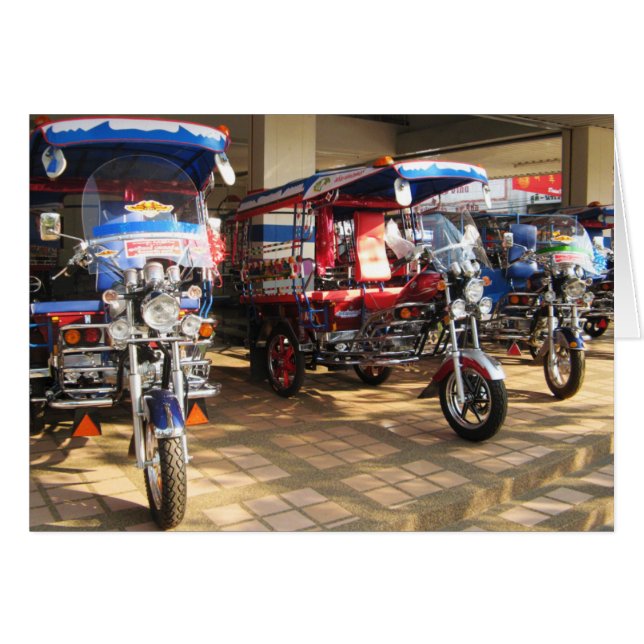 Cartão Tuk Tuk Showroom ... Udon Thani, Isaan Card (Frente Horizontal)