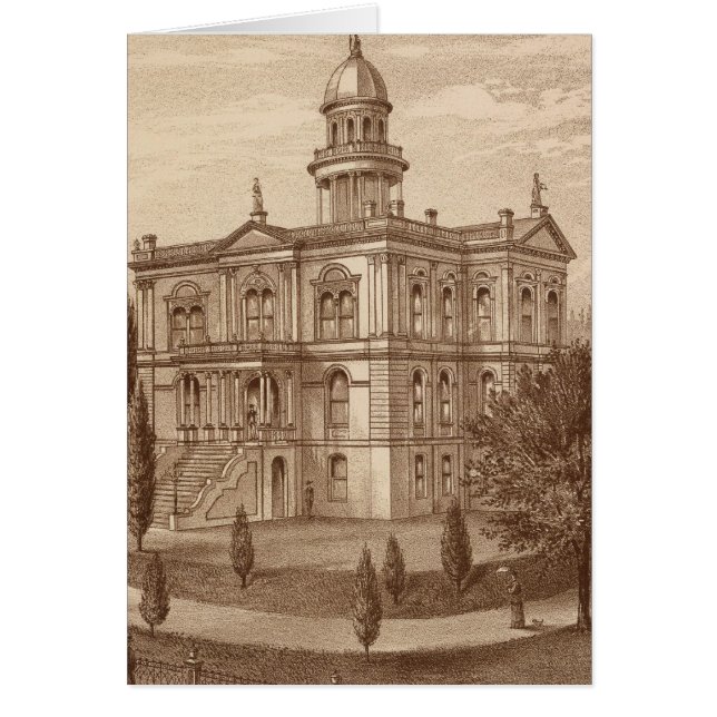 Cartão Tulare County Court House (Frente)