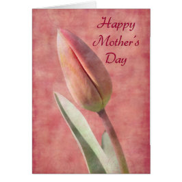 Cartão Tulip do dia de as mães