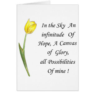 Cartão Tulipa Amarela