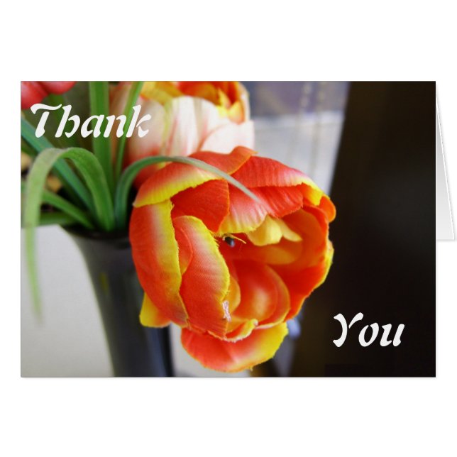 Cartão Tulipa da Seda (Frente Horizontal)