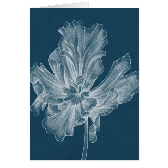 Cartão Tulipa II monocromática (Frente)