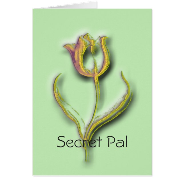 Cartão Tulipa original (Frente)