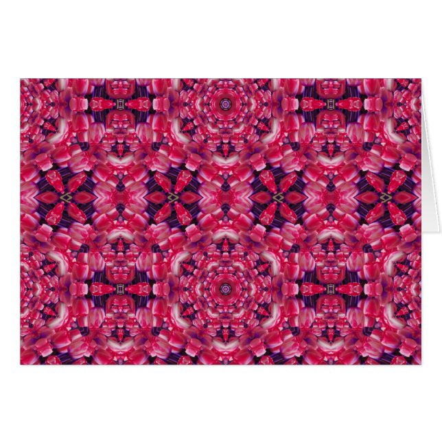 Cartão Tulipacaxia Rosa (Frente Horizontal)