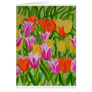 Cartão Tulipas