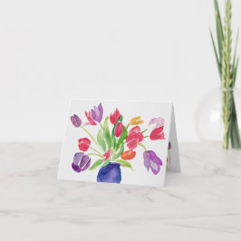 Cartão Tulipas