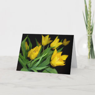 Cartão Tulipas Amarelas