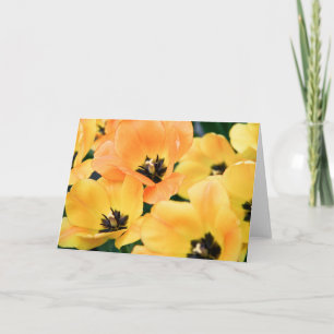 Cartão Tulipas Amarelas