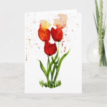 Tulipas de Aquarela Perdida ~ Dentro Vazio