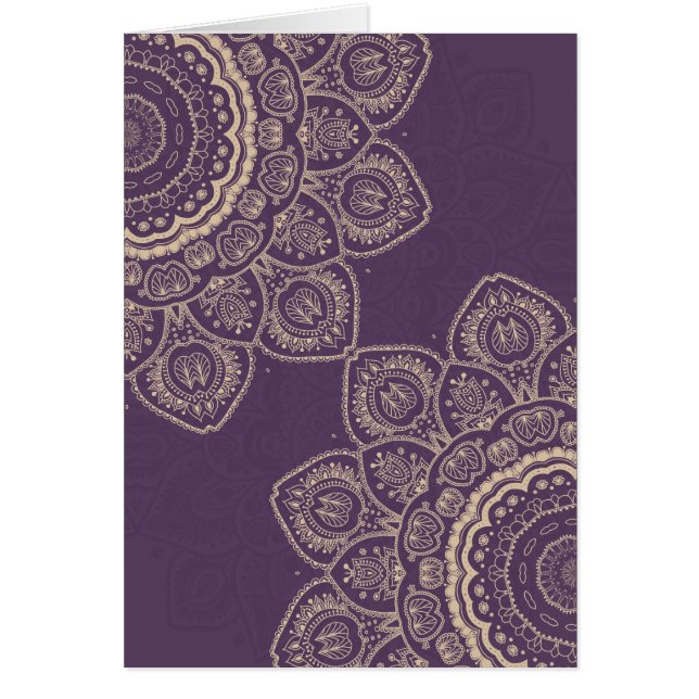 Cartão Tulipas de lavanda (Frente)