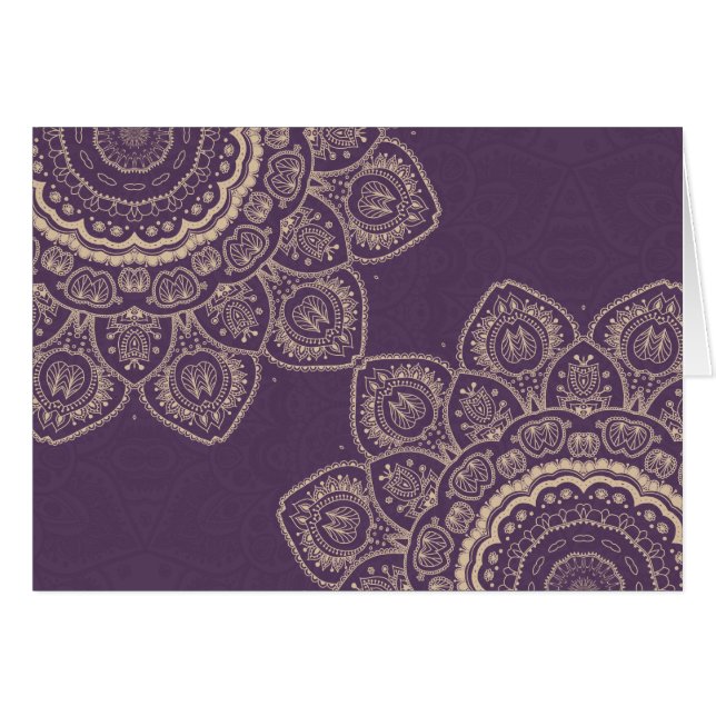 Cartão Tulipas de lavanda (Frente Horizontal)