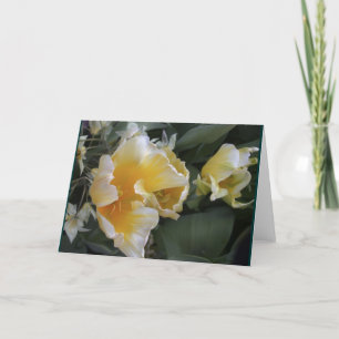Cartão Tulipas douradas