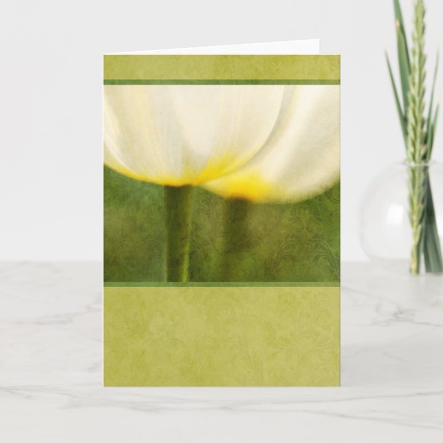 Cartão Tulipas Elegantes (Frente)