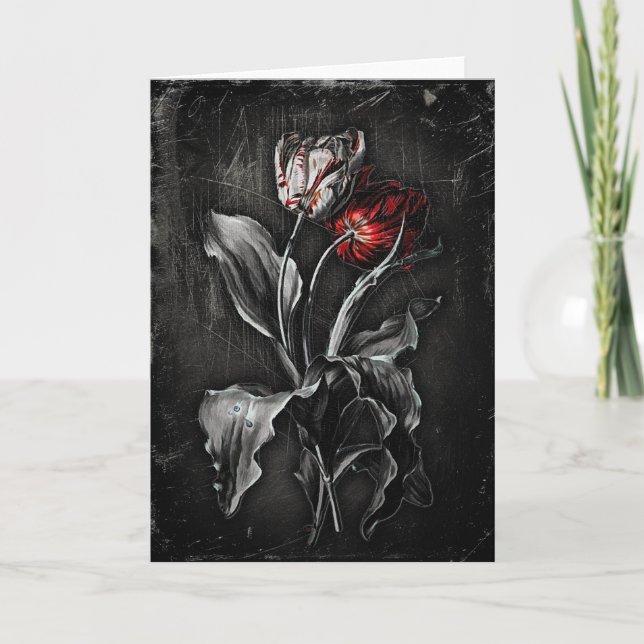 Cartão Tulipas Góticas (Frente)