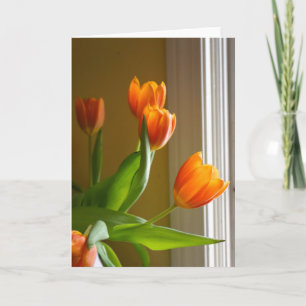 Cartão Tulipas Laranja Brad Hines Fotografia Notecard