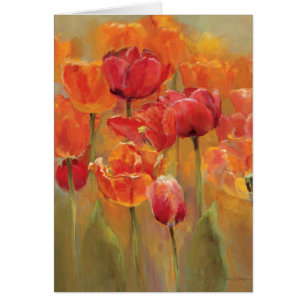 Cartão Tulipas no meio
