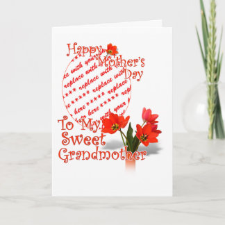 Cartão Tulipas para o Dia de as mães para PhotoFrame da A