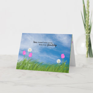 Cartão tulips and daisies Miss You