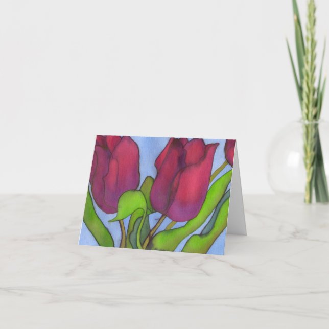 Cartão Tulips Notecard (Frente)