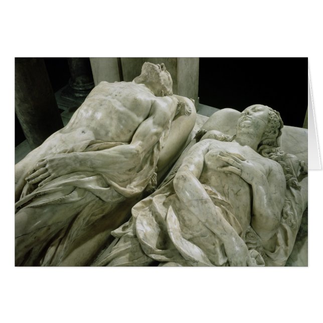 Cartão Tumba de Catherine de Medici e Henri II (Frente Horizontal)