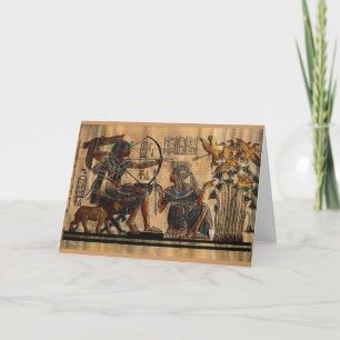 Cartão Tumba pintura em Papiro