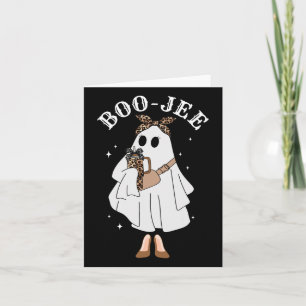 Cartão Tumbler Fantasma da Temporada Assustadora Boo-jee 