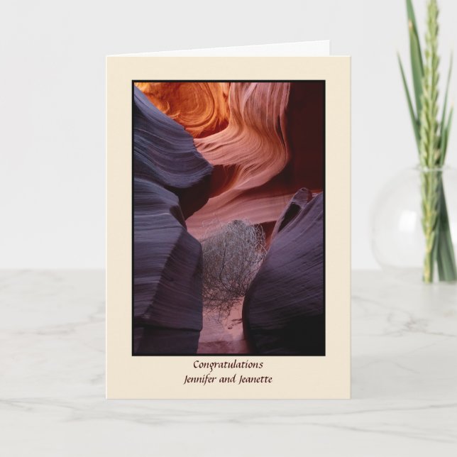 Cartão Tumbleweed Apache Casamento Bênção Gay LGBT (Frente)