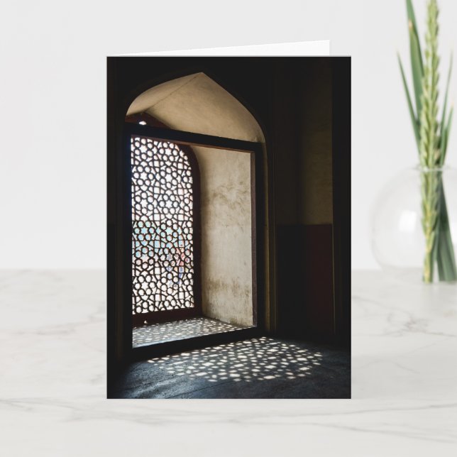 Cartão Túmulo de Humayun em Nova Deli (Frente)