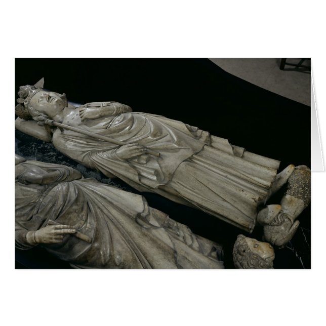 Cartão Túmulo de Philippe IV Le Bel, 1327 (Frente Horizontal)
