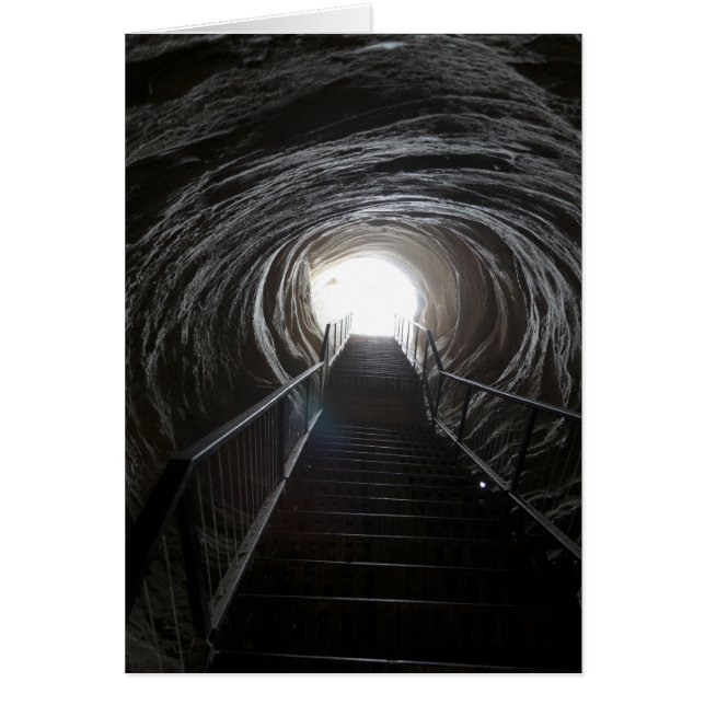 Cartão Túnel da Caverna Escura (Frente)