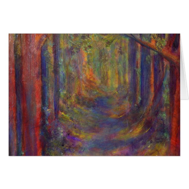 Cartão Túnel da floresta (Frente horizontal)