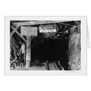 Cartão Túnel em Juneau, Alaska Treadwell Mine
