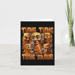Cartão Tung Tung Tung Sahur Funny Italiano Brainrot Memo 