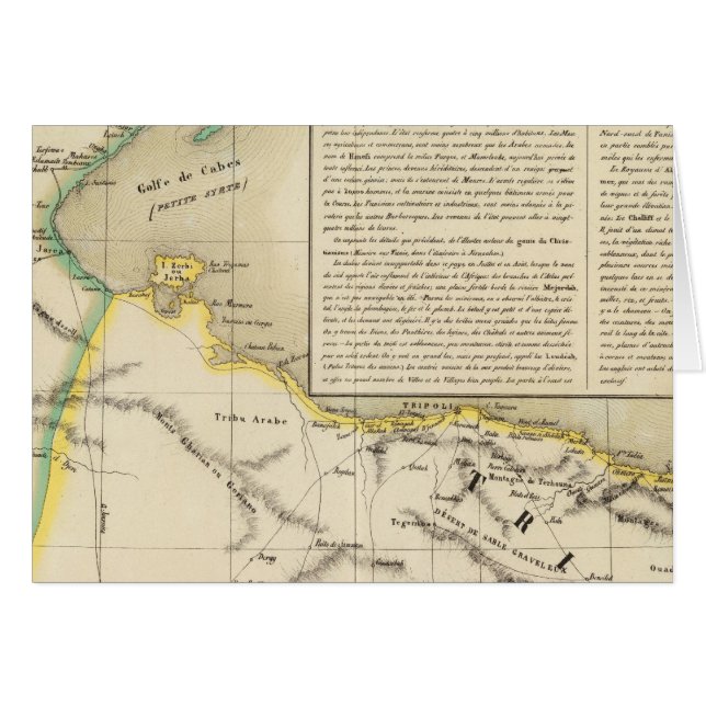 Cartão Tunísia e Líbia (Frente Horizontal)