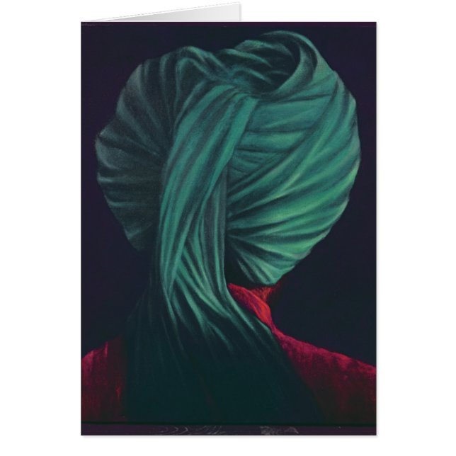 Cartão Turbante verde (Frente)
