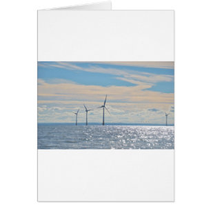 Cartão Turbinas eólicas