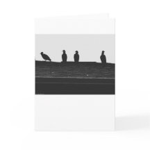 Cartão Turco Abutre Silhouette