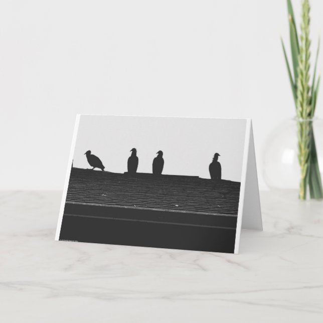 Cartão Turco Abutre Silhouette (Frente)