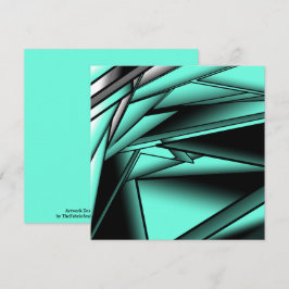 Cartão Turim Branco Negro Ombre Abstrato Arte Moderna