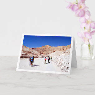 Cartão Turistas no Vale dos Reis, Luxor, Egito