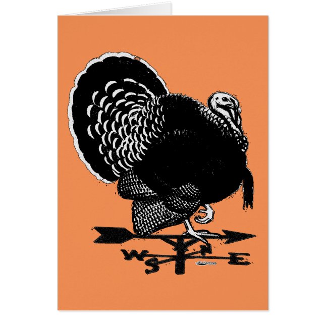 Cartão Turkey Weathervane (Frente)