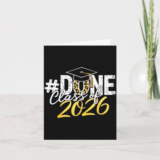 Cartão Turma de 2026 formada, último dia de formatura do  (Frente)