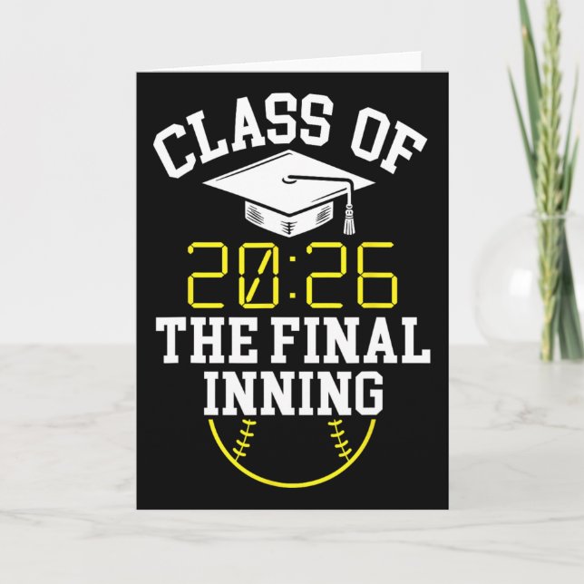 Cartão Turma De 2026 Último Inning Softll Sênior 2026 (Frente)