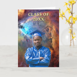 Cartão Turma de 20XX Foto Personalizada Nebulosa de Órion