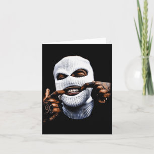 Cartão Turma engraçada de gângster Gângster Hip Hop Hipho